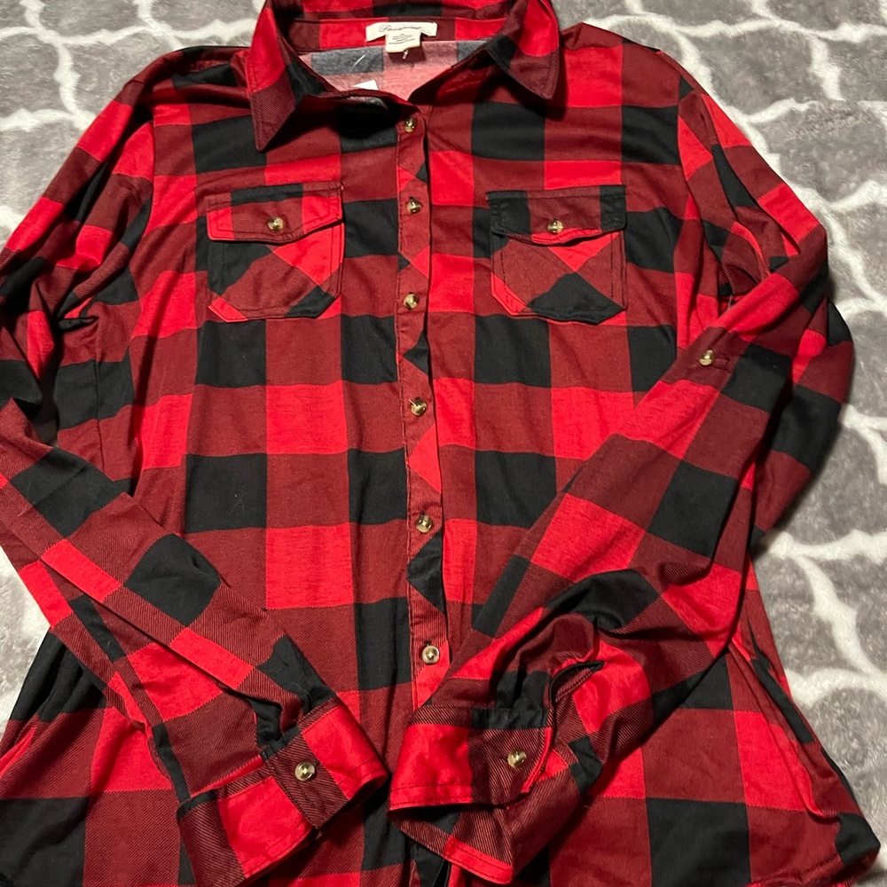 New plaid long sleeve